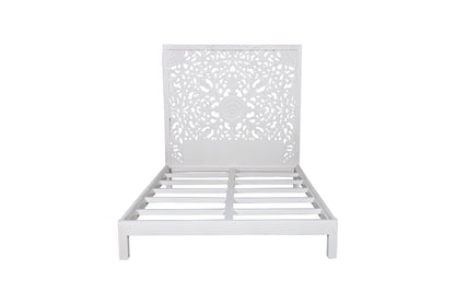 BALI WHITE QUEEN BED