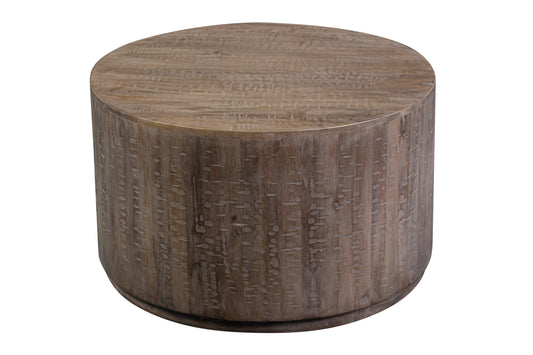 ROUND DRUM COFFEE TABLE