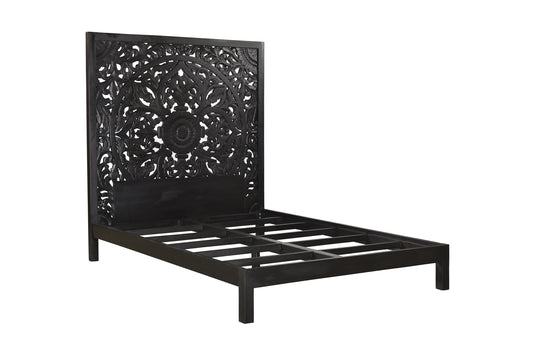 BALI BLACK QUEEN BED