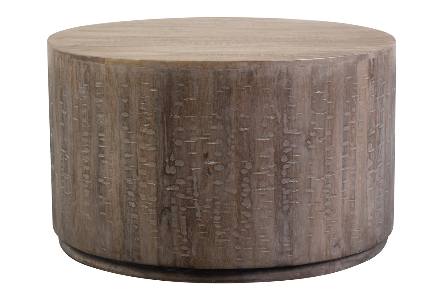 ROUND DRUM COFFEE TABLE